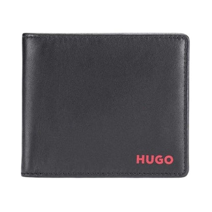 Front - Hugo Subway Bi-Fold Leather Card Wallet