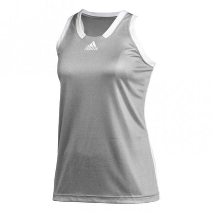 Front - Adidas Womens/Ladies Side Stripe Regular Tank Top