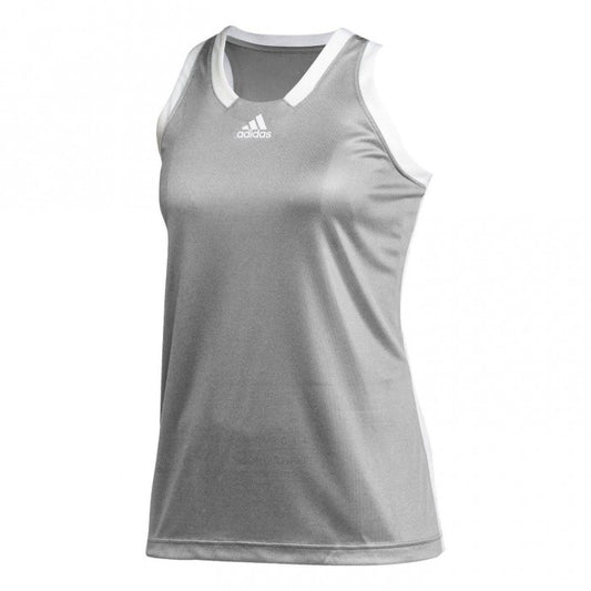 Front - Adidas Womens/Ladies Side Stripe Regular Tank Top