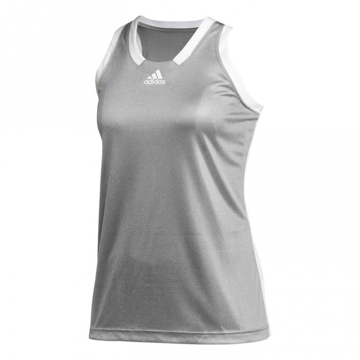 Front - Adidas Womens/Ladies Side Stripe Regular Tank Top