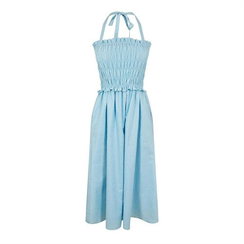 Front - Jack Wills Womens/Ladies Shirred Mini Dress