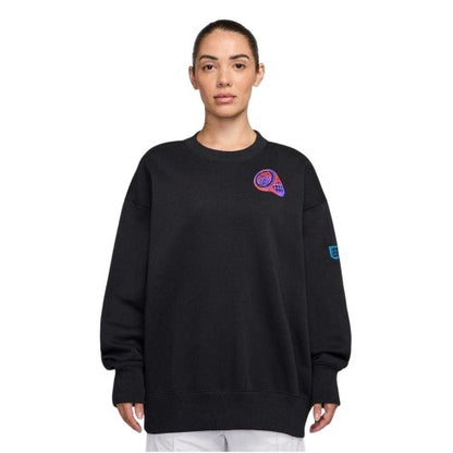 Front - Nike Womens/Ladies Phoenix England Fleece Crew Neck Sweatshirt