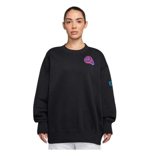 Front - Nike Womens/Ladies Phoenix England Fleece Crew Neck Sweatshirt
