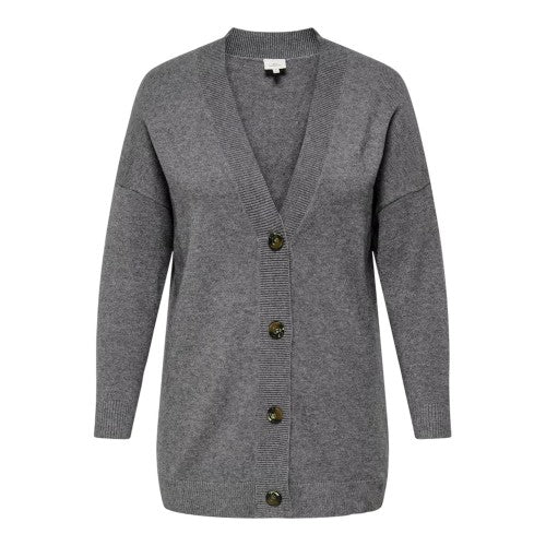 Front - Only Womens/Ladies V Neck Relaxed Fit Cardigan