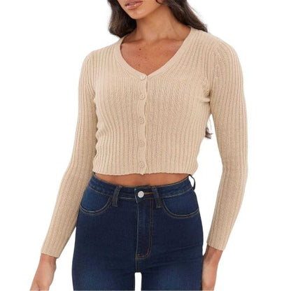Front - I Saw It First Womens/Ladies Fine Gauge Cropped Cardigan