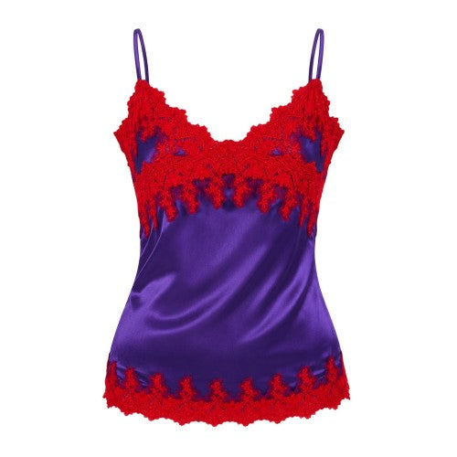 Front - Missy Empire Womens/Ladies Lace Trim Satin Mini Dress