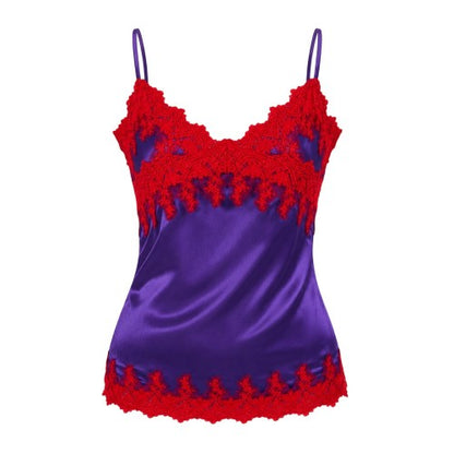 Front - Missy Empire Womens/Ladies Lace Trim Satin Mini Dress