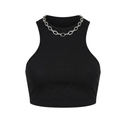 Front - Missy Empire Womens/Ladies Racer Crop Top
