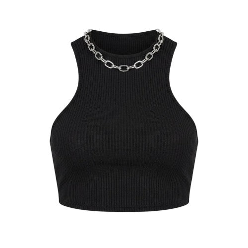 Front - Missy Empire Womens/Ladies Racer Crop Top