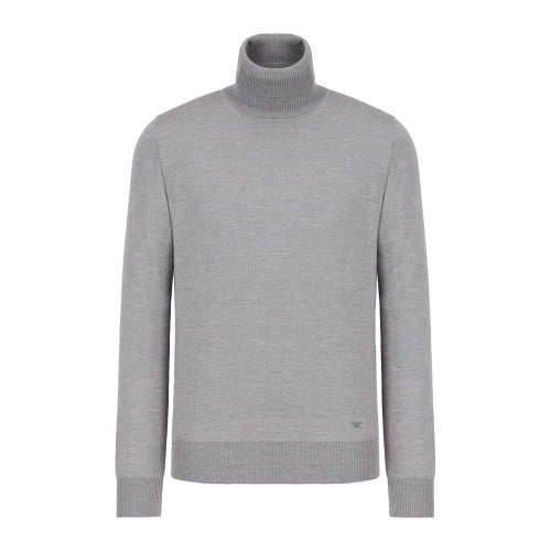 Front - Emporio Armani Mens Virgin Wool Sweatshirt