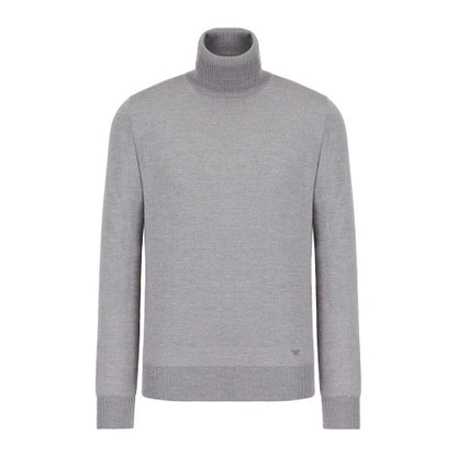 Front - Emporio Armani Mens Virgin Wool Sweatshirt