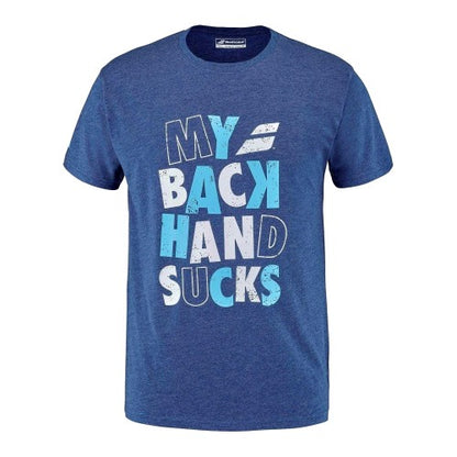 Front - Babolat Mens Lettering Crew Neck T-Shirt