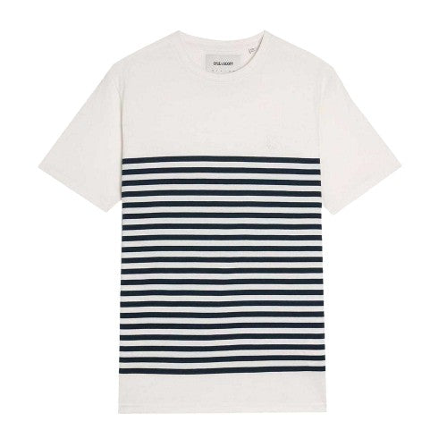 Front - Lyle & Scott Mens Breton Stripe Breton T-Shirt