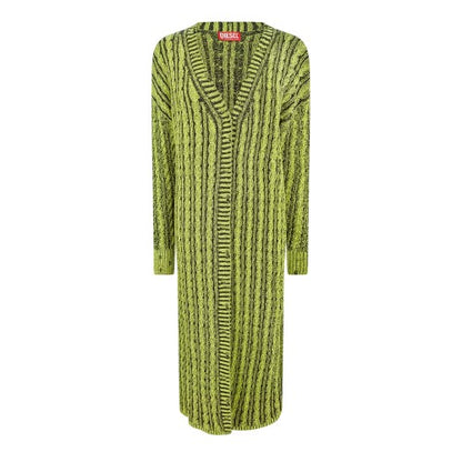 Front - Diesel Womens/Ladies Knitted Long Length Cardigan