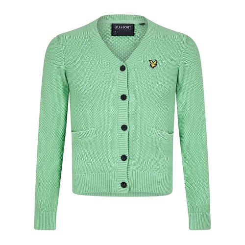 Front - Lyle & Scott Mens Embroidered Logo Regular Cardigan