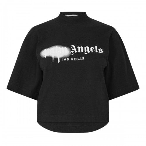 Front - Palm Angels Womens/Ladies Milano Crop T-Shirt