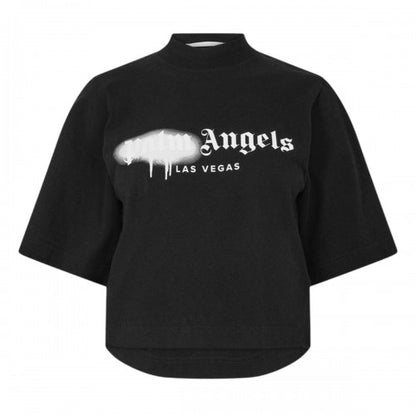 Front - Palm Angels Womens/Ladies Milano Crop T-Shirt