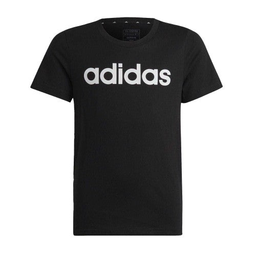 Front - Adidas Girls Essentials Linear Logo T-Shirt