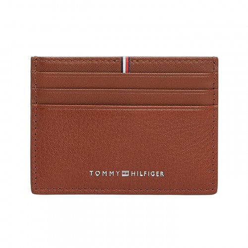 Front - Tommy Hilfiger Leather Card Holder