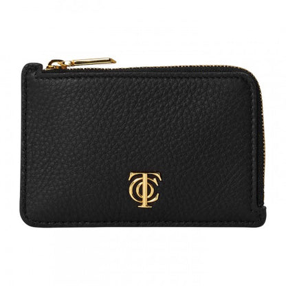Front - Tiffany & Co Logo Leather Card Holder