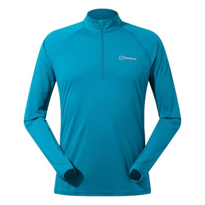 Front - Berghaus Mens Trailblaze Half Zip Long-Sleeved T-Shirt