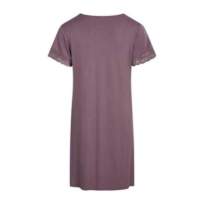 Purple - Back - CCDK Copenhagen Womens-Ladies Karita Jersey Short-Sleeved Dress