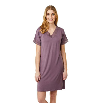 Purple - Lifestyle - CCDK Copenhagen Womens-Ladies Karita Jersey Short-Sleeved Dress