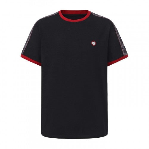 Front - Pretty Green Mens Paisley Logo T-Shirt