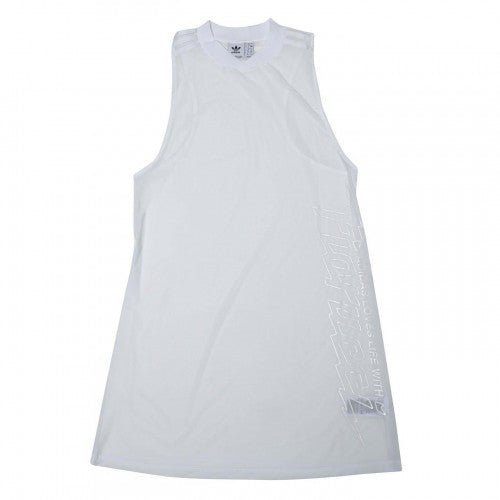 Front - Adidas Womens/Ladies Originals Graphic Print Regular Sleeveless T-Shirt Dress