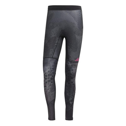 Front - Adidas Mens Adizero Heat.Rdy Technology Long Leggings