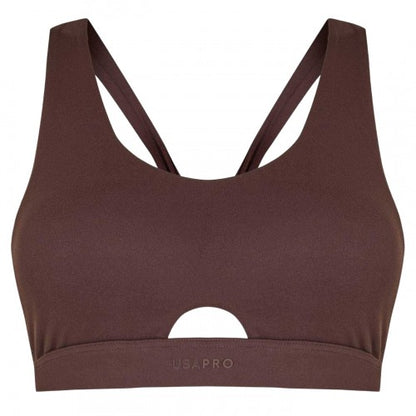 Front - USA Womens/Ladies Pro Twisted Sports Bra