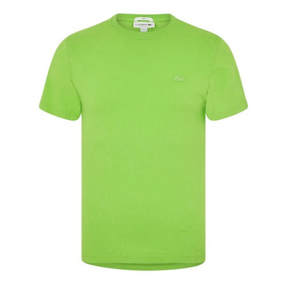 Front - Lacoste Mens Logo Crew Neck Regular T-Shirt