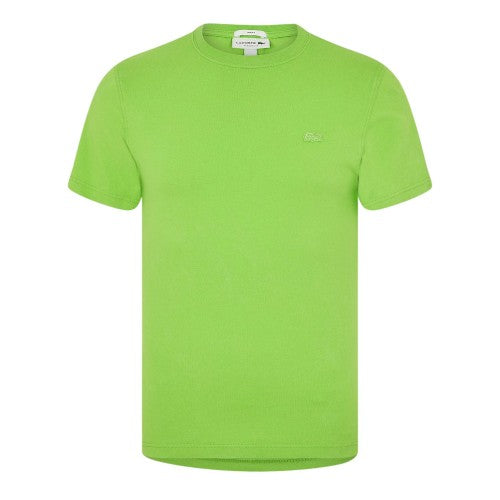 Front - Lacoste Mens Logo Crew Neck Regular T-Shirt