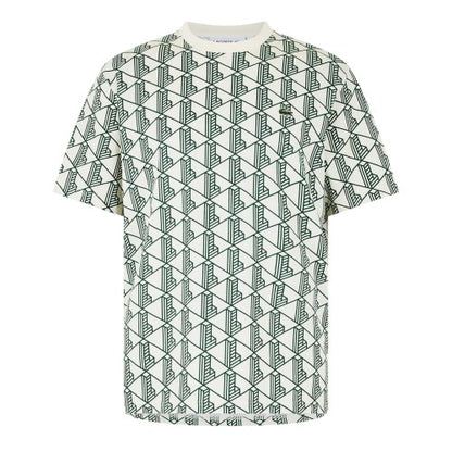 Front - Lacoste Mens All-Over Print Regular T-Shirt