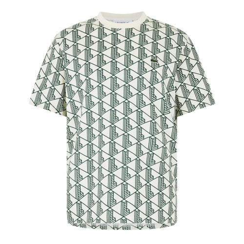 Front - Lacoste Mens All-Over Print Regular T-Shirt
