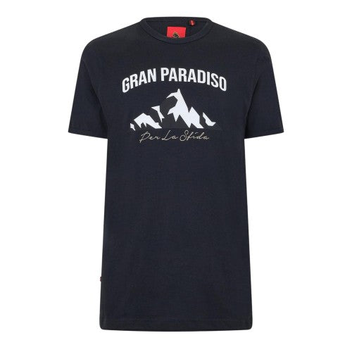 Front - Luke Mens Arandano Lettering Regular T-Shirt