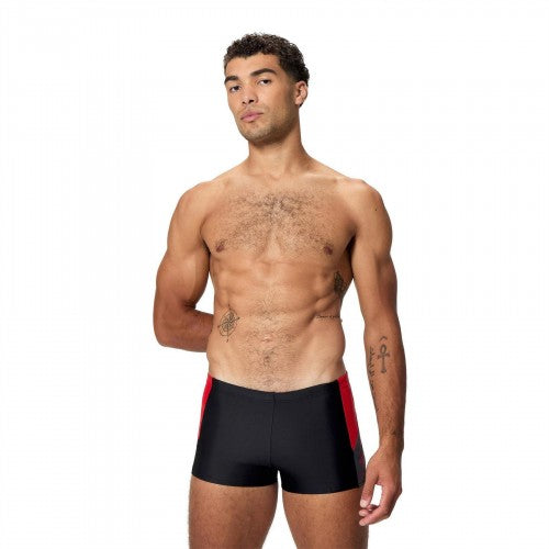 Front - Speedo Mens Dive Aquashort Swimming Trunks
