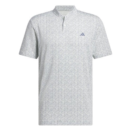 Front - Adidas Mens Ultimate 365 Printed Golf Polo Shirt