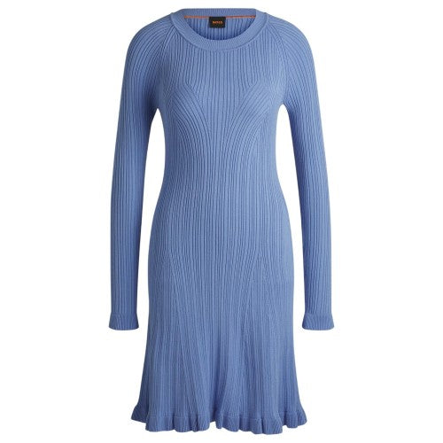 Front - Boss Womens/Ladies Crew Neck Long-Sleeved Sweater Dress