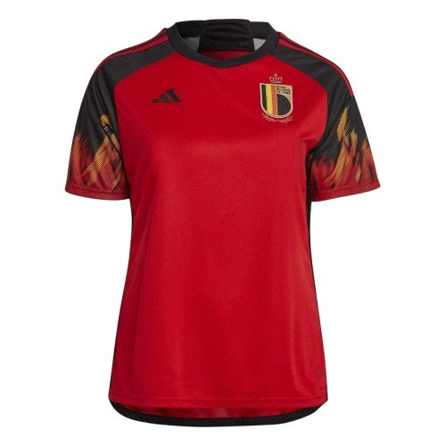 Front - Adidas Womens/Ladies 2022/23 Belgium Home Jersey