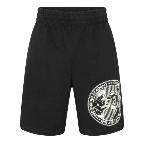 Front - Hugo Mens Dubox Graphic Print Boxing Shorts