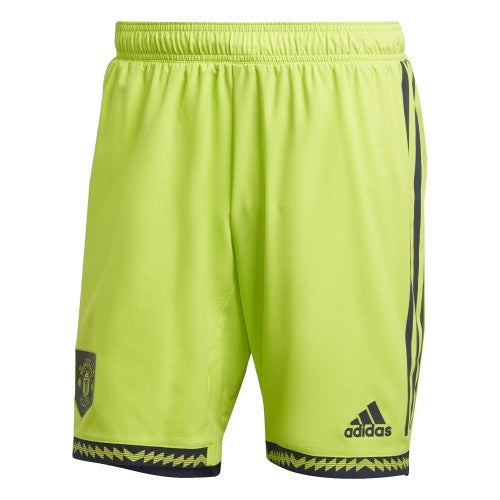 Front - Adidas Mens 2022/23 Manchester United FC Third Shorts