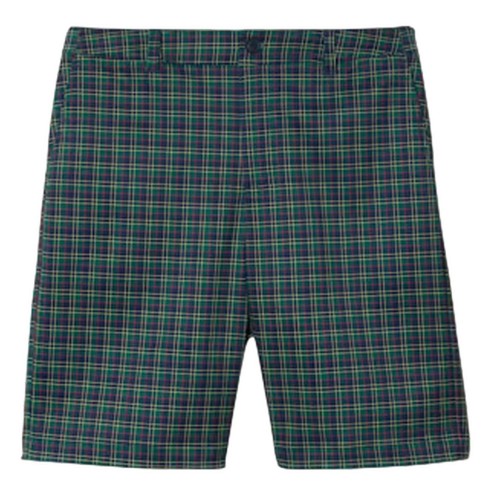 Front - Lacoste Mens Ultra Dry Plaid Golf Shorts