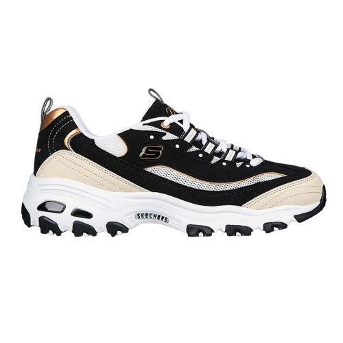 Front - Skechers Mens Logo Low Cut Flat Trainers