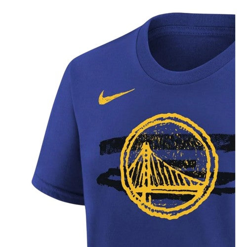 Warrior Blue - Side - Golden State Warriors Childrens-Kids T-Shirt