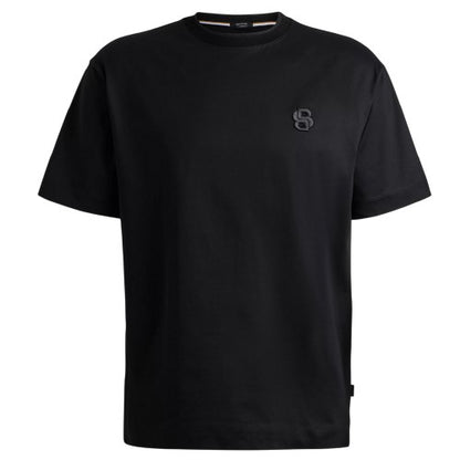 Front - Boss Mens Tames 10 Monogram Oversized T-Shirt