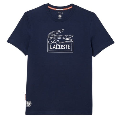 Front - Lacoste Mens Roland Garros Edition Chest Logo T-Shirt