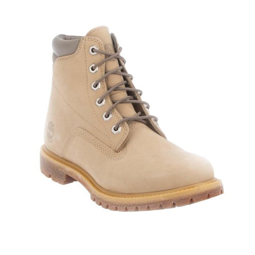 Front - Timberland Womens/Ladies Grain Leather Lace Up Waterproof Boots