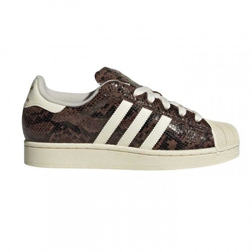 Front - Adidas Womens/Ladies Originals Superstar 82 Snakeskin Leather Trainers