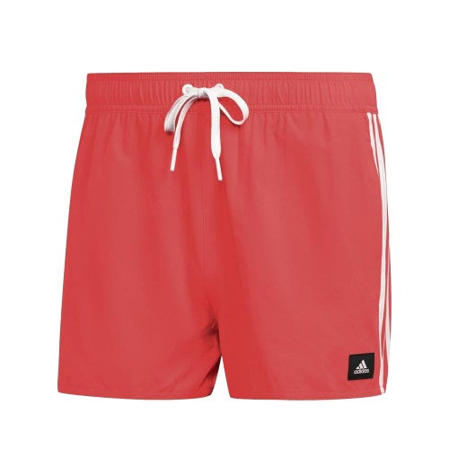 Front - Adidas Mens CLX Striped Swim Shorts